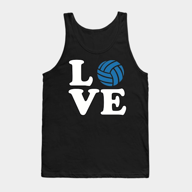 Volleyball love Tank Top by Designzz